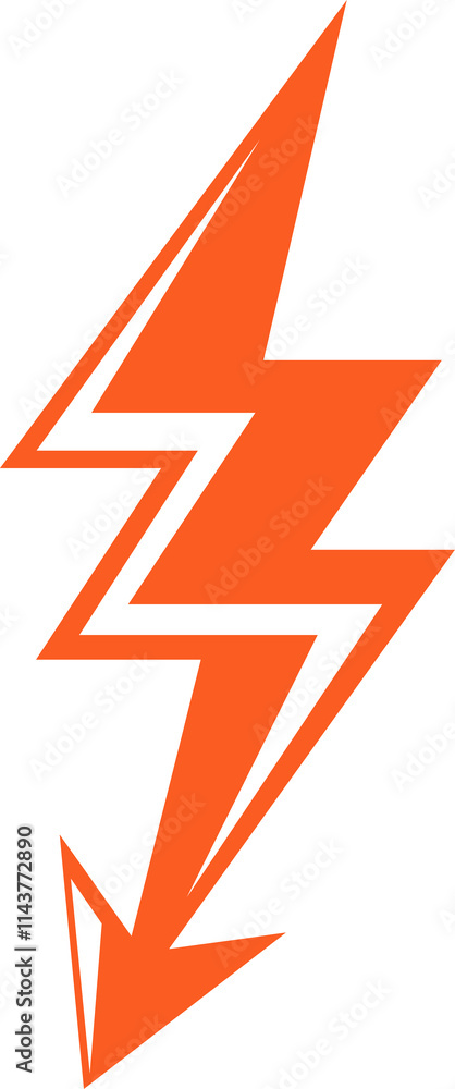 Obraz premium Thunderbolt Symbol Illustration