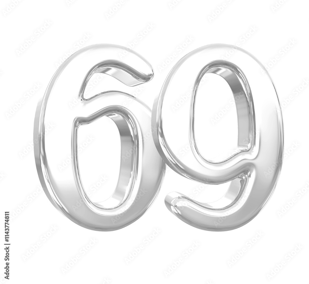 Silver Number 69 Silver Number 69