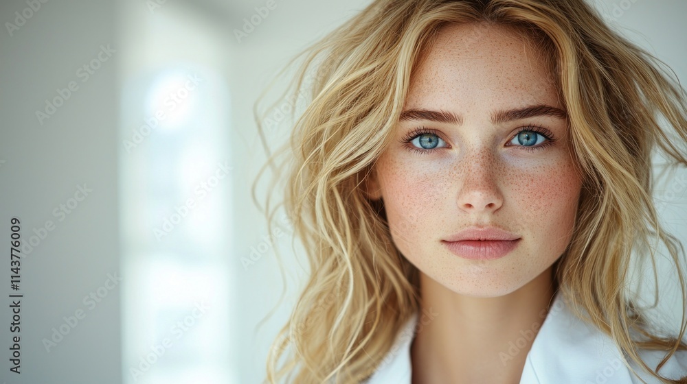 Portrait of a young woman with natural beauty. Portrait of a young woman with natural beauty.