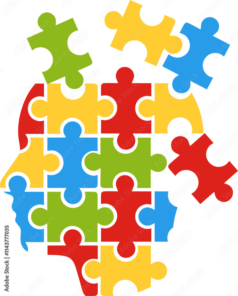 Alzeimer Desease Head Puzzle Alzeimer Desease Head Puzzle