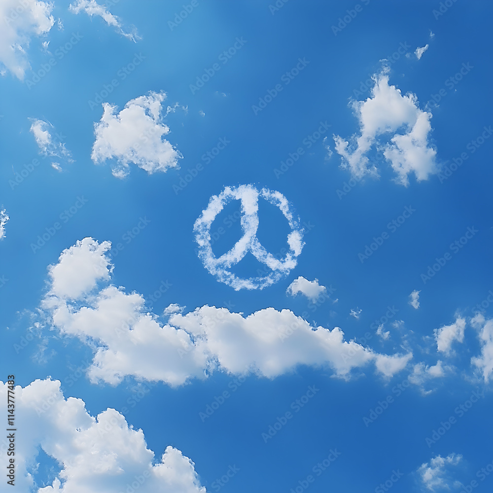 Naklejka premium International Peace Symbolism, global representation of peace, unity
