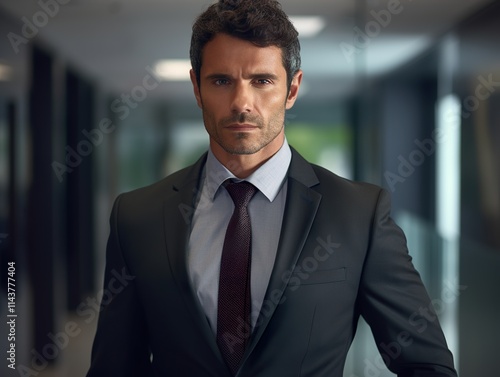 Wallpaper Mural Portrait Attractive hispanic young confident business man in business professional working office Torontodigital.ca