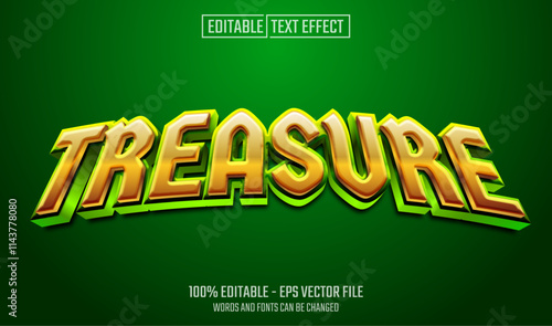 treasure editable text effect