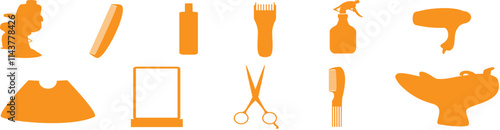 Barber Tools icon set