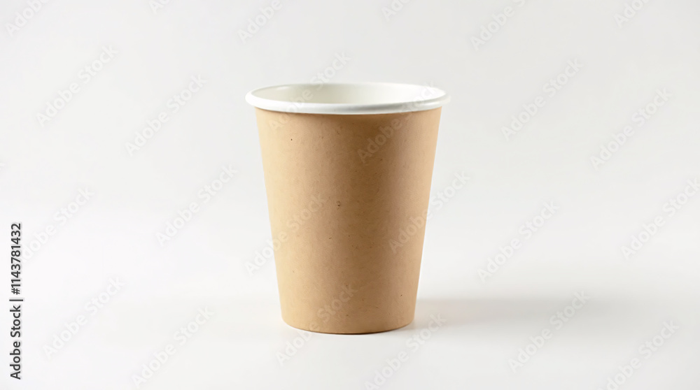Coffee in an empty paper cup Coffee in an empty paper cup
