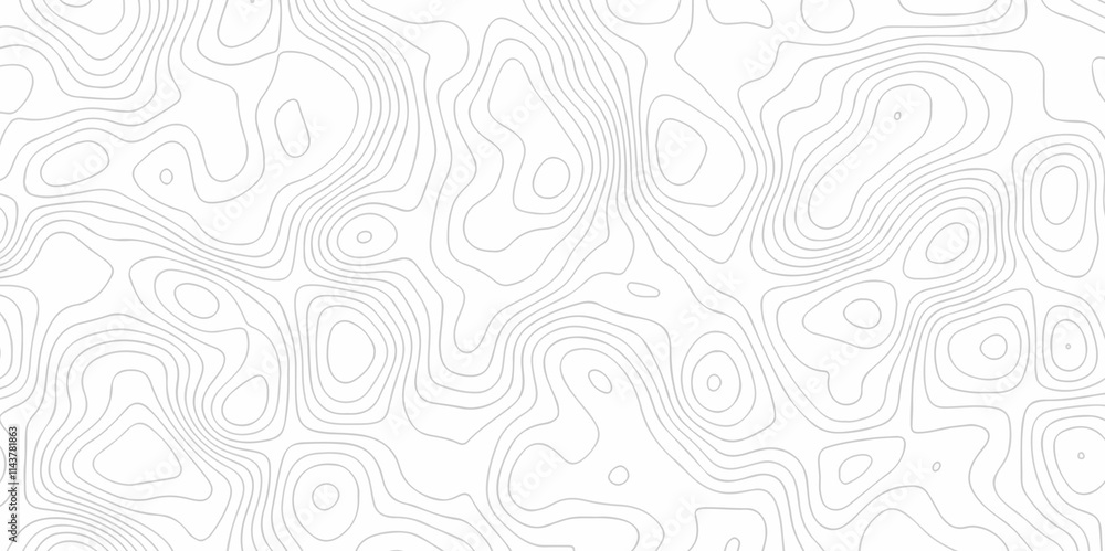 Abstract Vector geography landscape Topo contour map on white background, Topographic contour lines. Seamless pattern with lines Topographic map. Geographic mountain relief diagram line wave carve. Abstract Vector geography landscape Topo contour map on white background, Topographic contour lines. Seamless pattern with lines Topographic map. Geographic mountain relief diagram line wave carve.