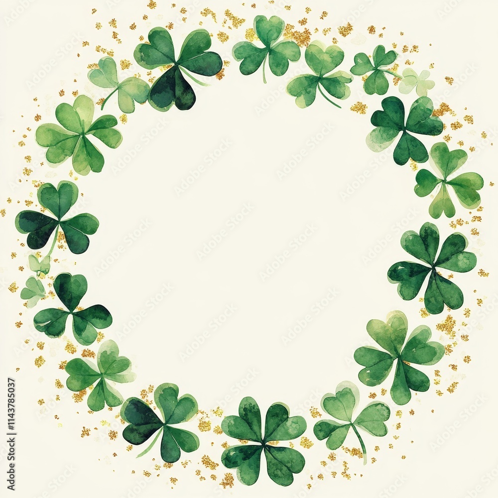 Frame St. Patrick's Day background with copy space Frame St. Patrick's Day background with copy space