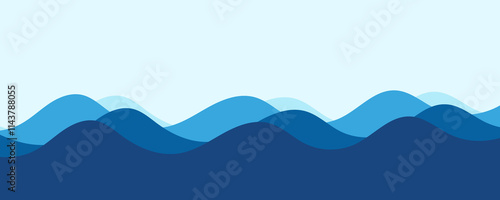 blue sea wave background