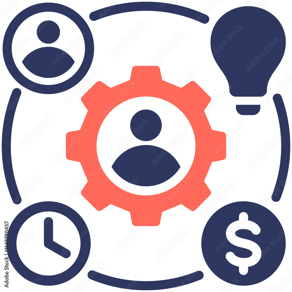 Resource Allocation Icon Resource Allocation Icon