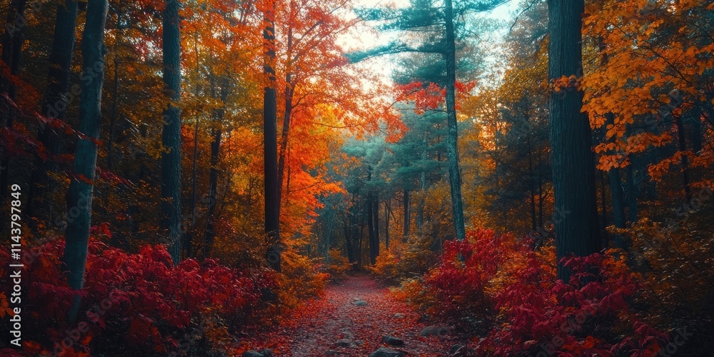 Autumn foliage in a serene forest creates a stunning display of color, highlighting the beauty of the autumn forest during fall. Experience the charm of the autumn forest and its vibrant ambiance. Autumn foliage in a serene forest creates a stunning display of color, highlighting the beauty of the autumn forest during fall. Experience the charm of the autumn forest and its vibrant ambiance.