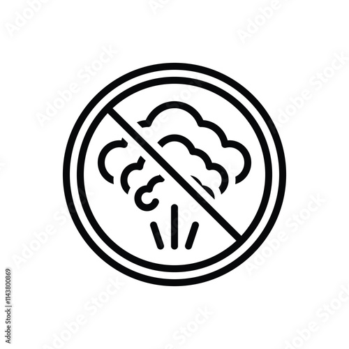 Black line icon for stop war