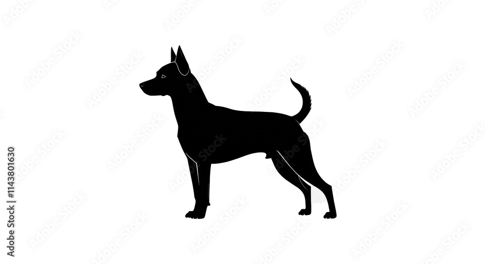 Pet Dog Icon symbol Black Silhouette isolated background Pet Dog Icon symbol Black Silhouette isolated background