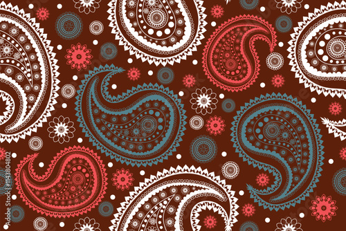seamless pattern with paisley