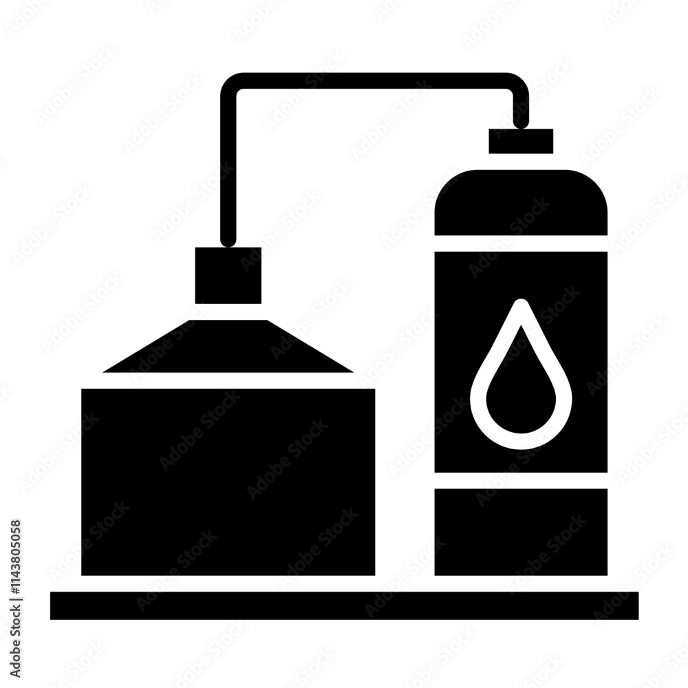 Obraz premium Distillation Icon