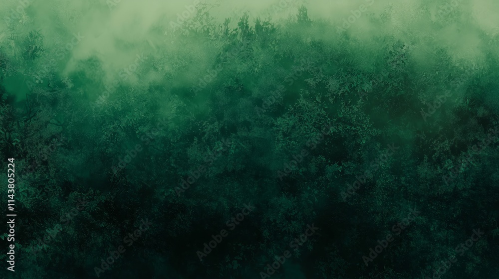 Rich Emerald Green Gradient Merging with Soft Clouds and Hazy Texture Rich Emerald Green Gradient Merging with Soft Clouds and Hazy Texture