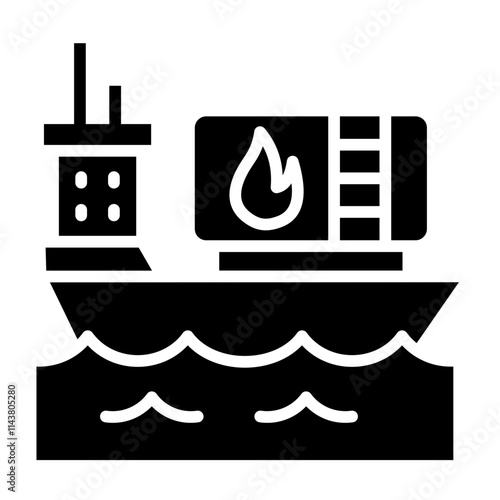 Oil Tanker Icon