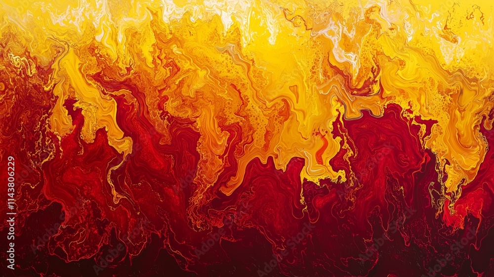 Fiery Bold Gradient with Crimson Red and Yellow Abstract Background Fiery Bold Gradient with Crimson Red and Yellow Abstract Background