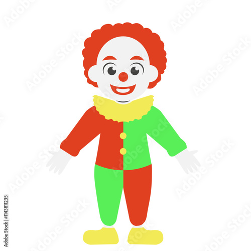 Colorful Clown Character 