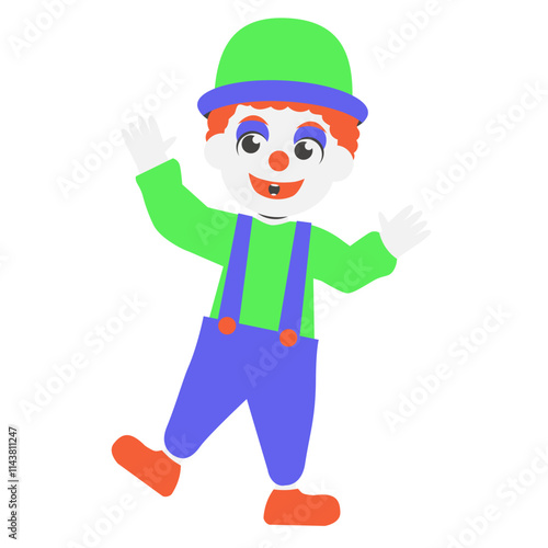 Colorful Clown Character 