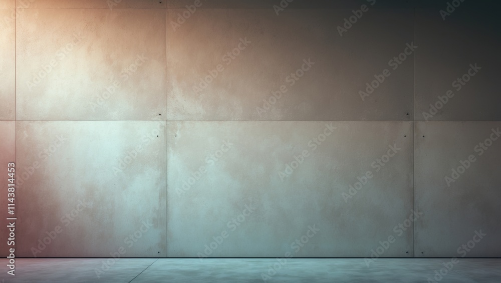 A smooth concrete wall in a light gray tone, with a minimalistic industrial look A smooth concrete wall in a light gray tone, with a minimalistic industrial look