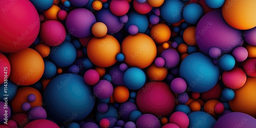 Colorful abstract spheres digital art vibrant background creative environment close-up view visual concept exploration Colorful abstract spheres digital art vibrant background creative environment close-up view visual concept exploration