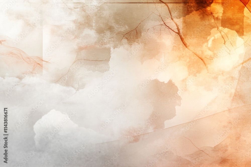 Obraz premium Mysterious smoke swirls around dark shadows in an eerie urban setting during dusk