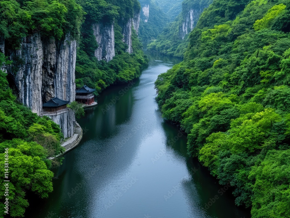 Exploring serene river landscapes in lush green mountains nature photography tranquil environment aerial view Exploring serene river landscapes in lush green mountains nature photography tranquil environment aerial view