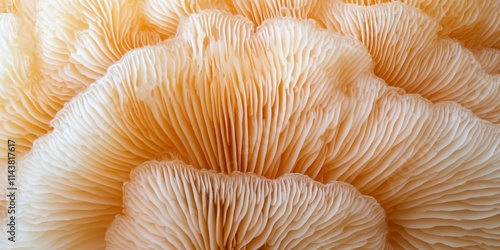 Macro photo showcasing Hericium erinaceus mushroom, also known as lion s mane mushroom, with a captivating top view that highlights the unique features of lion s mane mushroom. photo