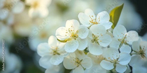 Stunning white spring flowers bloom gracefully, showcasing the beauty of white spring flowers in nature s vibrant palette. Experience the charm of white spring flowers in full splendor. photo