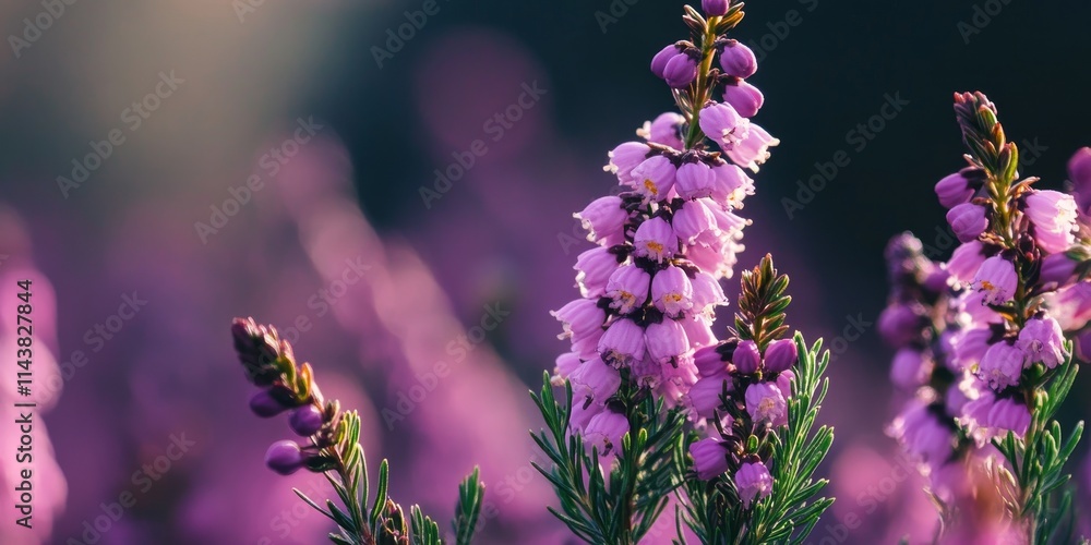 Close up view of a heather flower showcasing the delicate beauty of heather flowers, perfect for highlighting the charm of heather flowers in any botanical collection. Close up view of a heather flower showcasing the delicate beauty of heather flowers, perfect for highlighting the charm of heather flowers in any botanical collection.