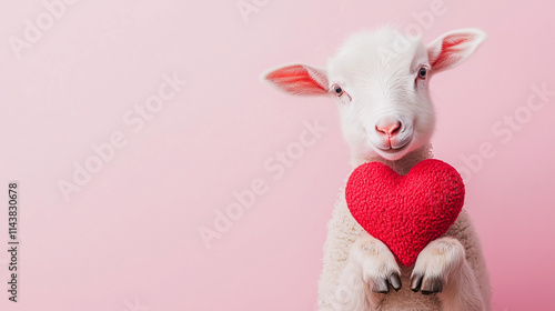 Adorable Lamb with Heart: A...