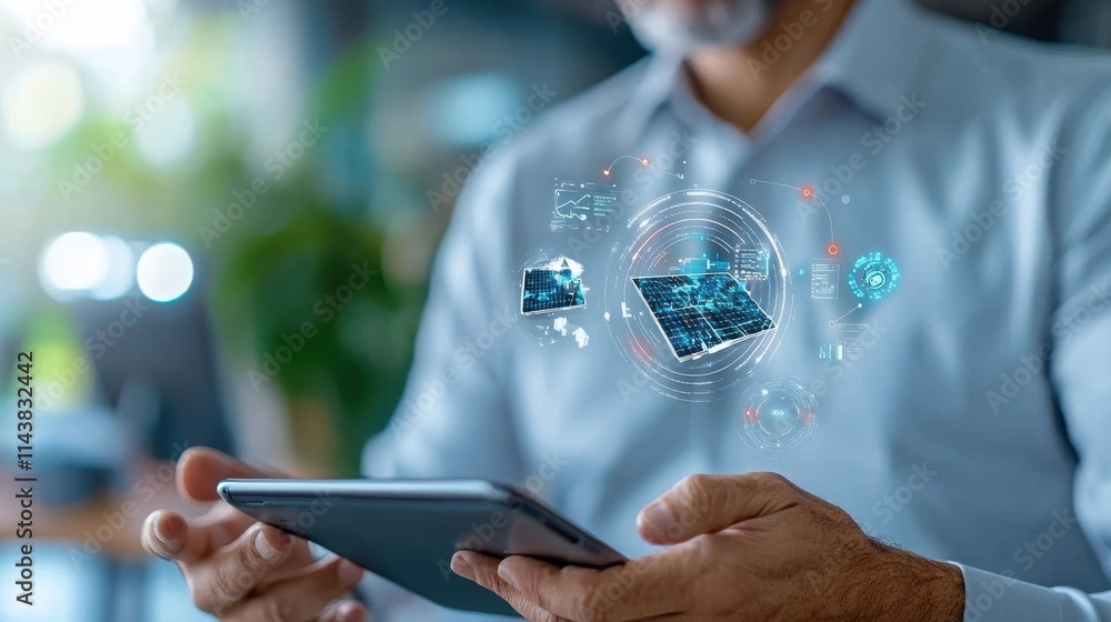Futuristic digital interface showcasing innovative technology and interconnected smart devices highlighting the advanced communication data and network capabilities of modern digital systems Futuristic digital interface showcasing innovative technology and interconnected smart devices highlighting the advanced communication data and network capabilities of modern digital systems