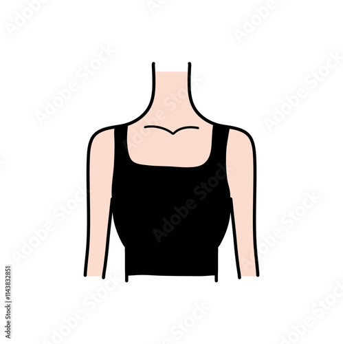 Neckline type of women dress neck line fashion blouse shirt silhouette pictogram