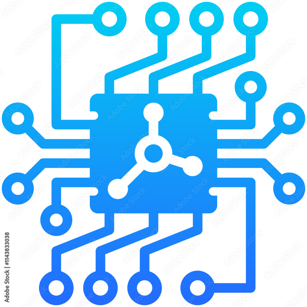 Nanotechnology Icon Nanotechnology Icon