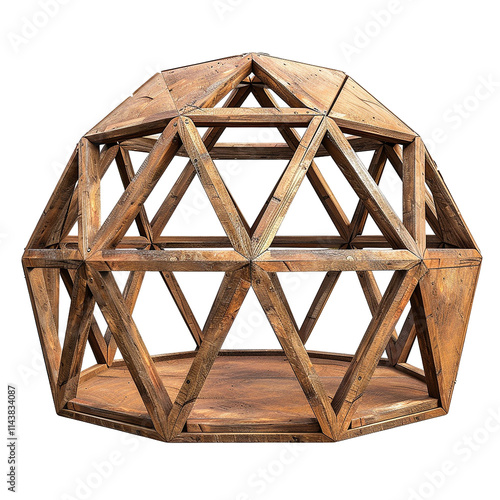 Geodesic dome png isolated on transparent photo