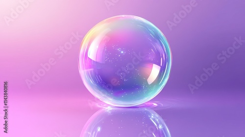 Set of realistic colorful soap bubbles on white background,Soap bubbles for vector illustrations,3d pink soap ball. Realistic rainbow water bubble,Pink soap bubbles float,copy space.