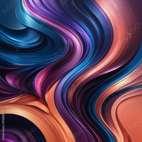 Swirling Spectrum: A Modern Abstract Expression colourful background with prefect combinations  photo