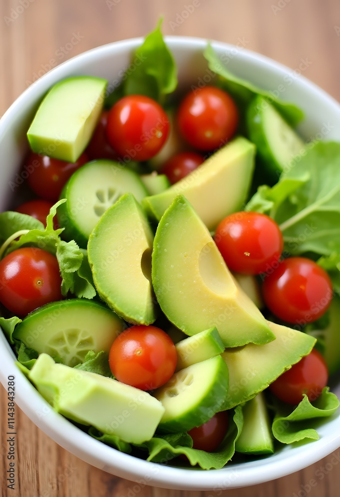 Fresh Avocado Tomato Cucumber Salad Healthy Eating Fresh Avocado Tomato Cucumber Salad Healthy Eating