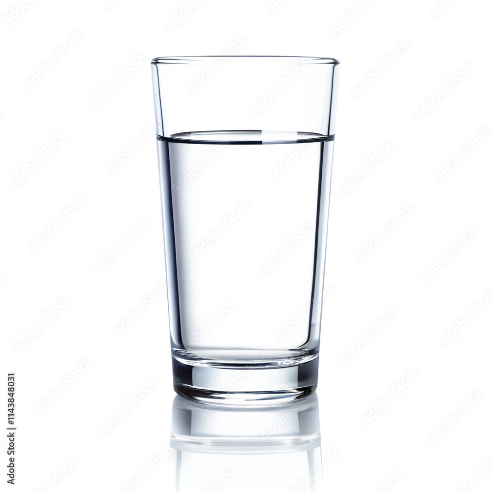 Water glass isolated on transparent background Water glass isolated on transparent background