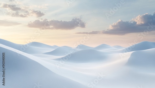 Serene Abstract Monochromatic Sand Dunes Under Soft Light