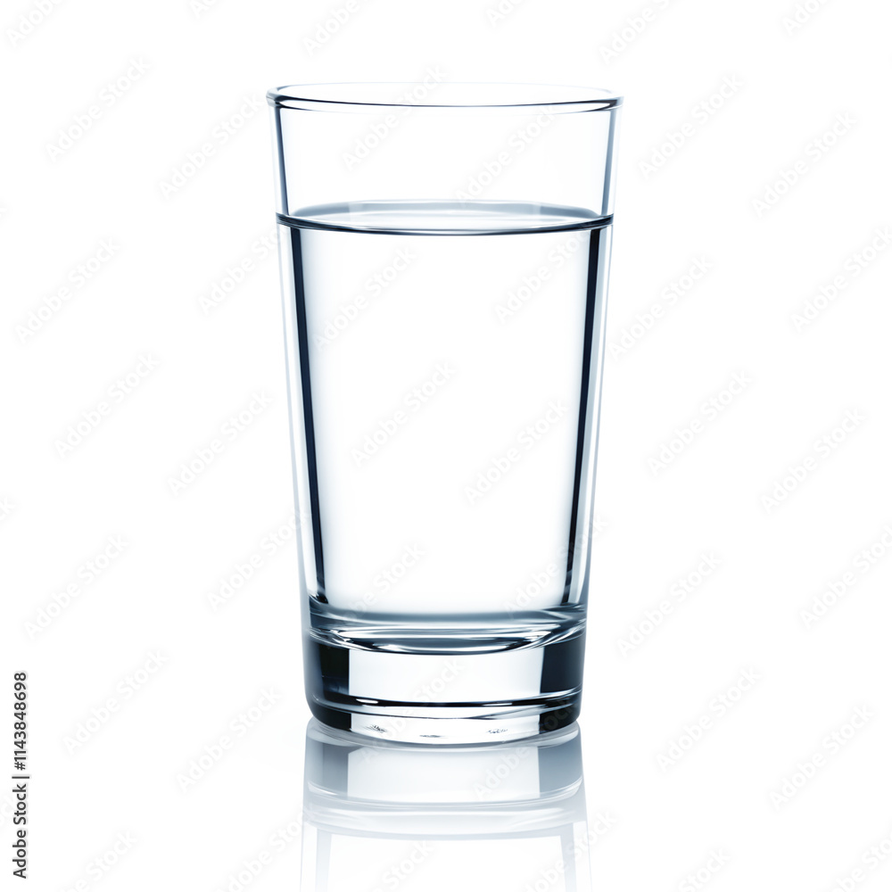 Water glass isolated on transparent background Water glass isolated on transparent background