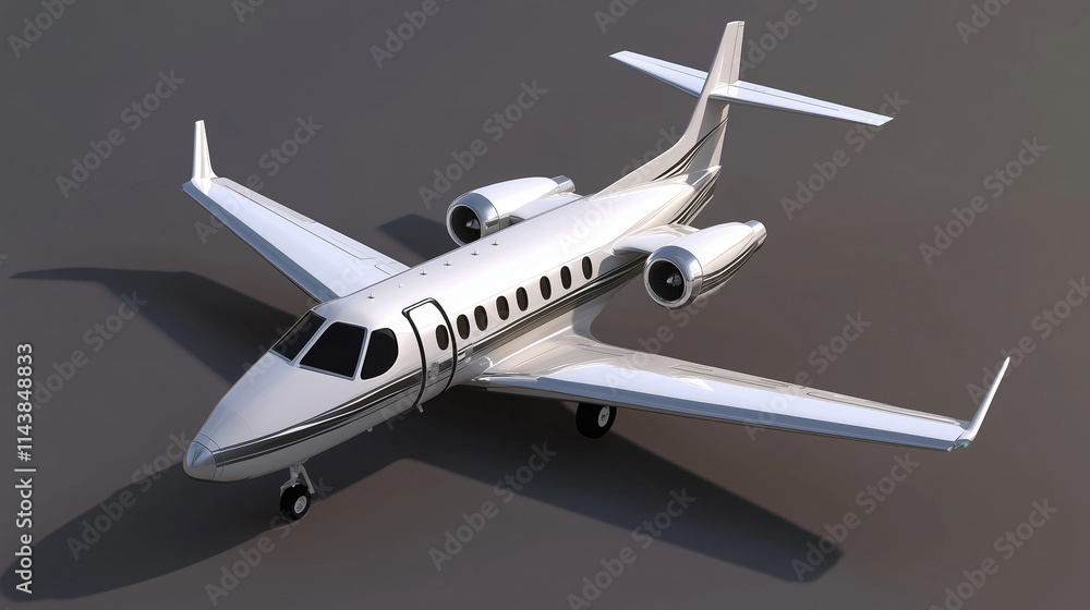3D airplane isolated on a white background 3D airplane isolated on a white background