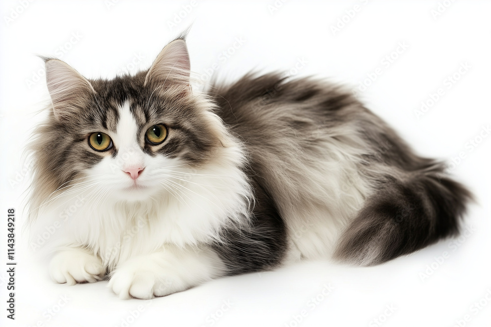 Obraz premium Cat isolated on a white background