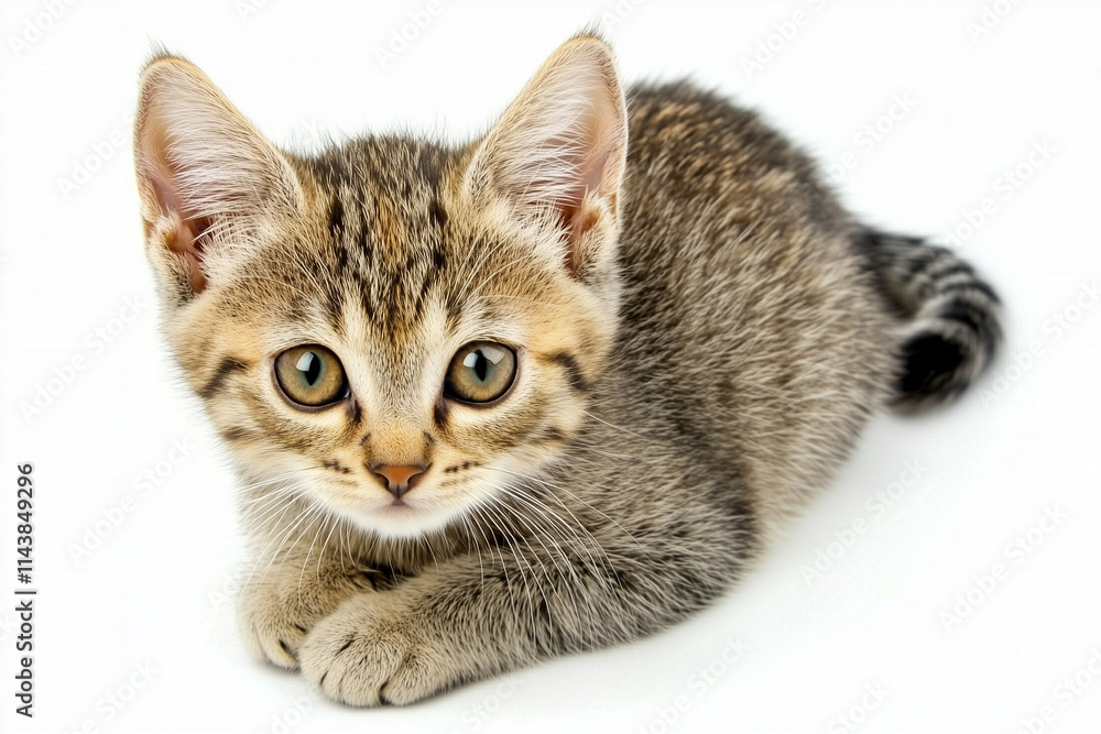 Obraz premium kitten isolated on a white background