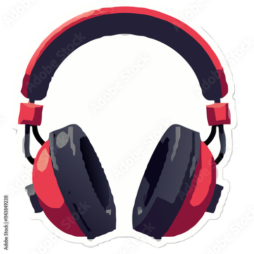 Fashionable headsets for modern listening pleasure icon isolated