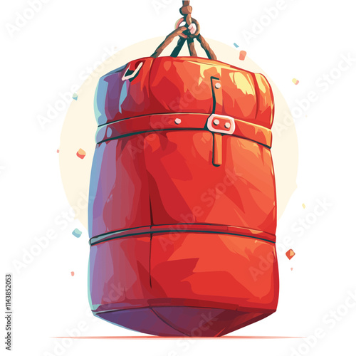 A punching bag in vector format