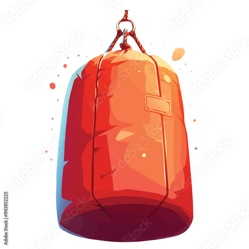 A punching bag in vector format