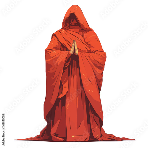Vector Buddhist character illustration