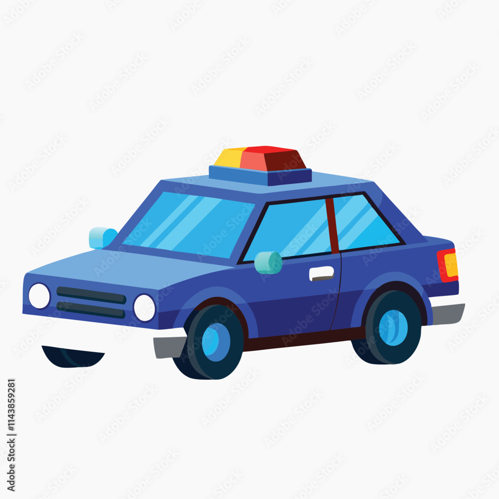 Police car icon. Cartoon of police flasher vector icon for web design isolated on a white background Police car icon. Cartoon of police flasher vector icon for web design isolated on a white background