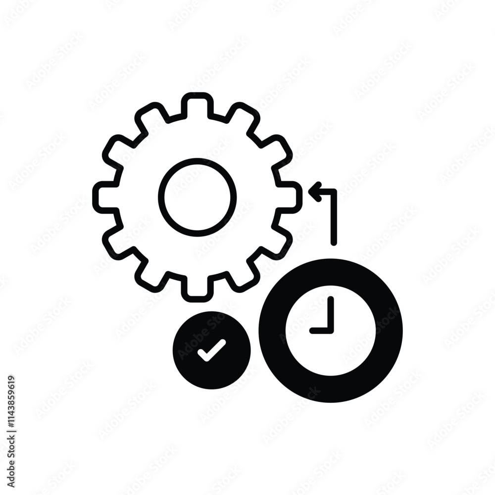 Time Management vector icon Time Management vector icon